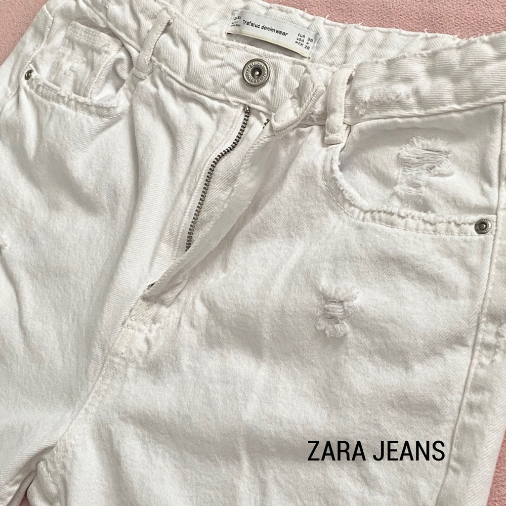 ZARA Jeans Trafaluc Denim Wear Ankle Cropped Size 4 - Picture 8 of 14